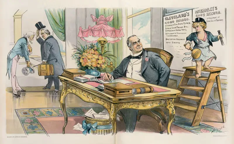 День инаугурации, 1897 – хорошее начало by Луис Далримпл, 1897 — digital art print download