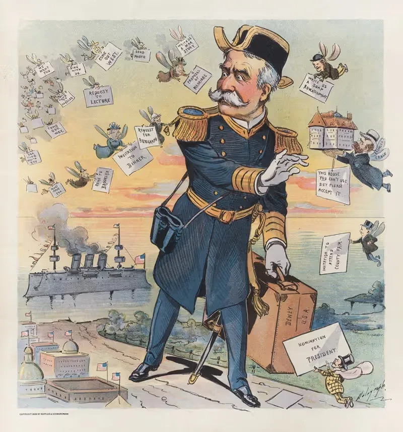 No wonder he was frightened off! — Louis Dalrymple