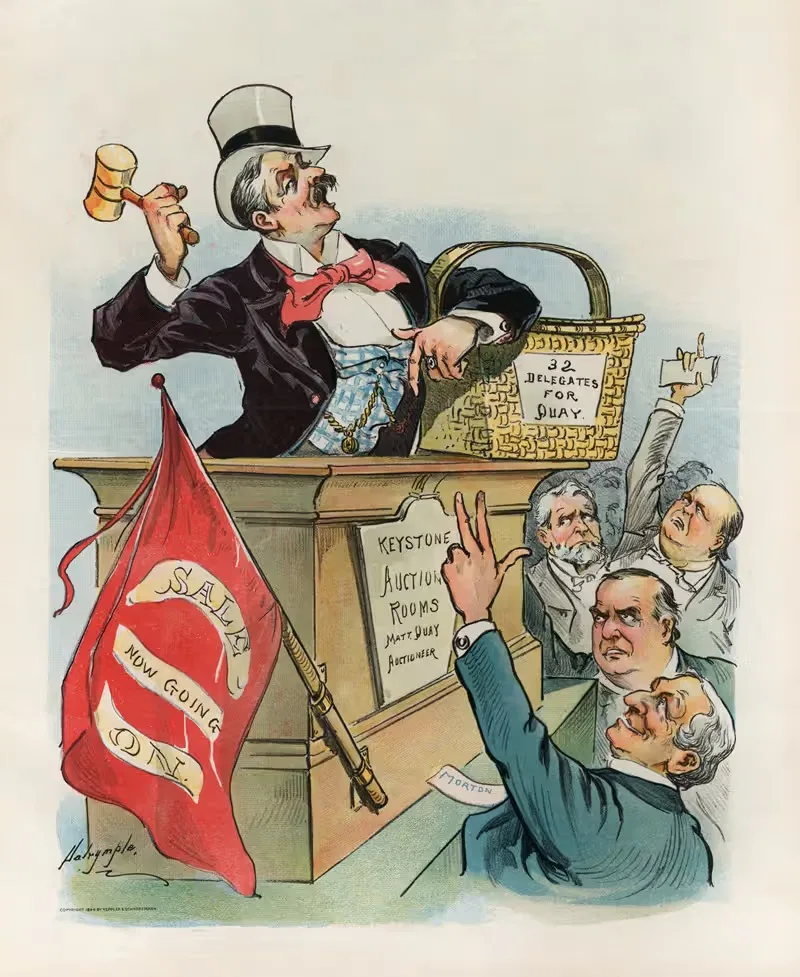 Pennsylvania's disgrace by Louis Dalrymple, 1896 — digital art print download