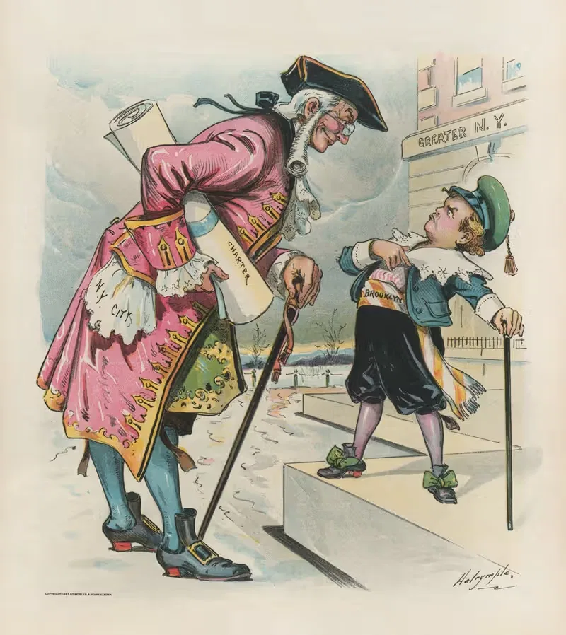 The adopted son – he thinks he is bigger than the old man — Louis Dalrymple