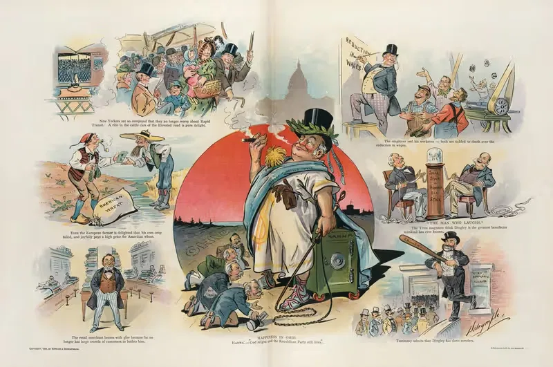 The Dingley millennium – it has made everybody happy — Louis Dalrymple