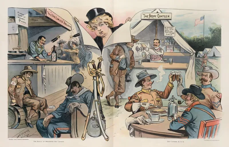 The moral of the canteen question — Louis Dalrymple