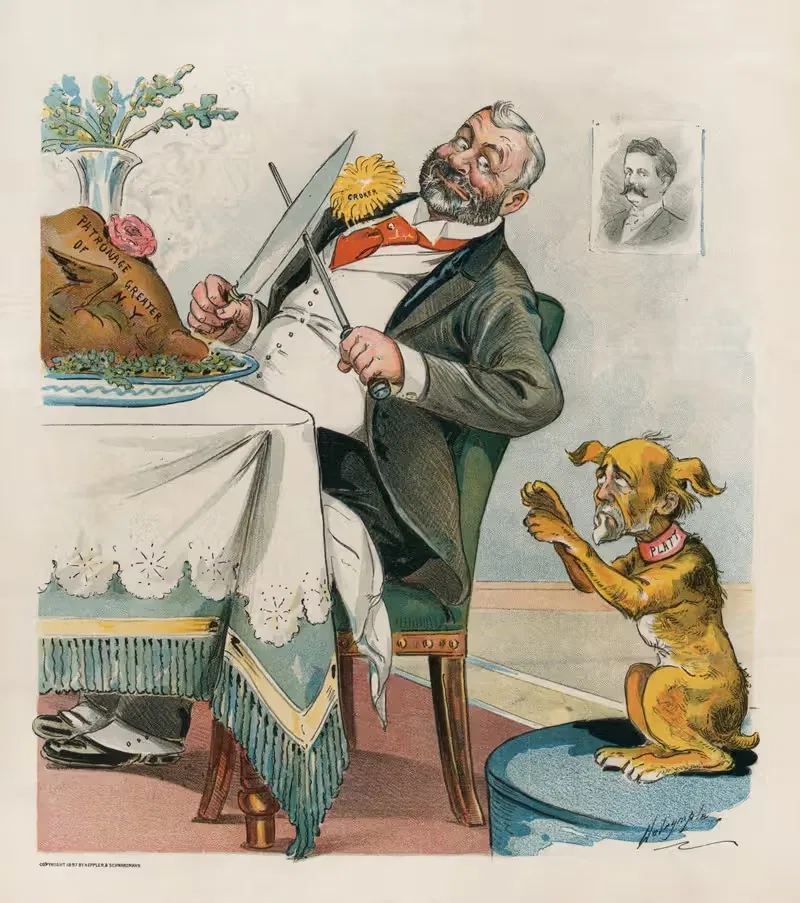 Ожидание кусков со стола на День благодарения by Луис Далримпл, 1897 — digital art print download