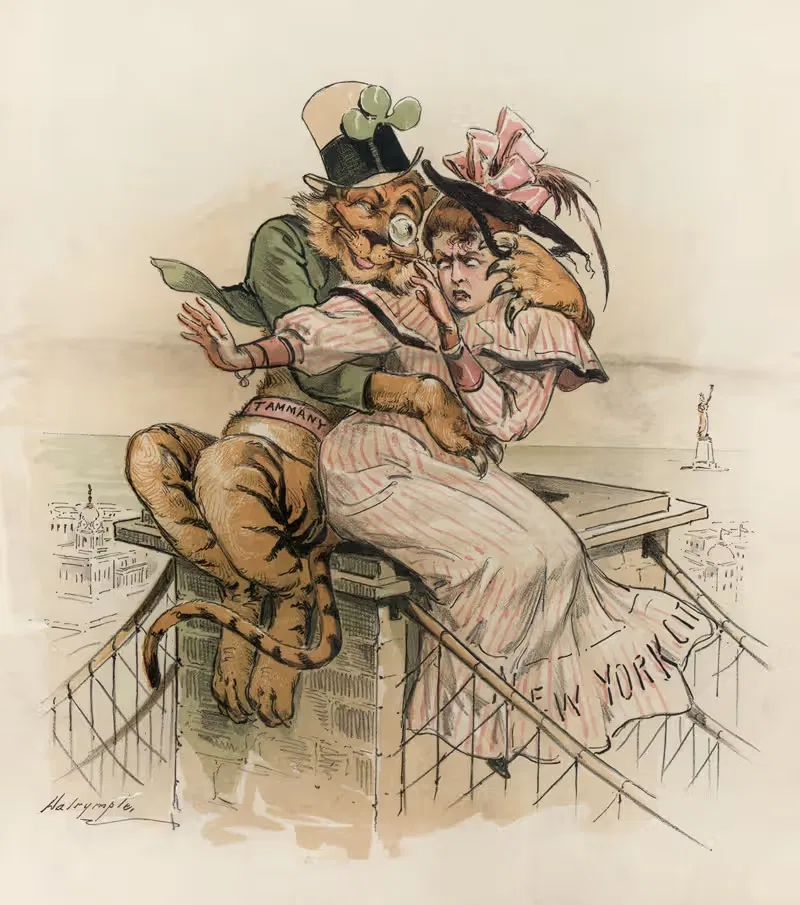 Wed! 'Does oo love oo Tigy-Wigy' — Louis Dalrymple