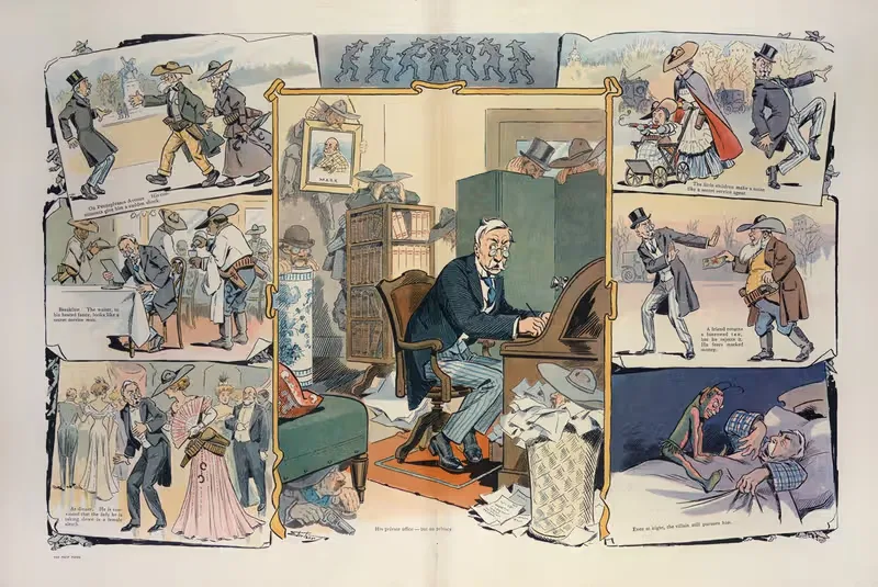 День с нервным конгрессменом by Самуэль Эрхарт, 1909 — digital art print download