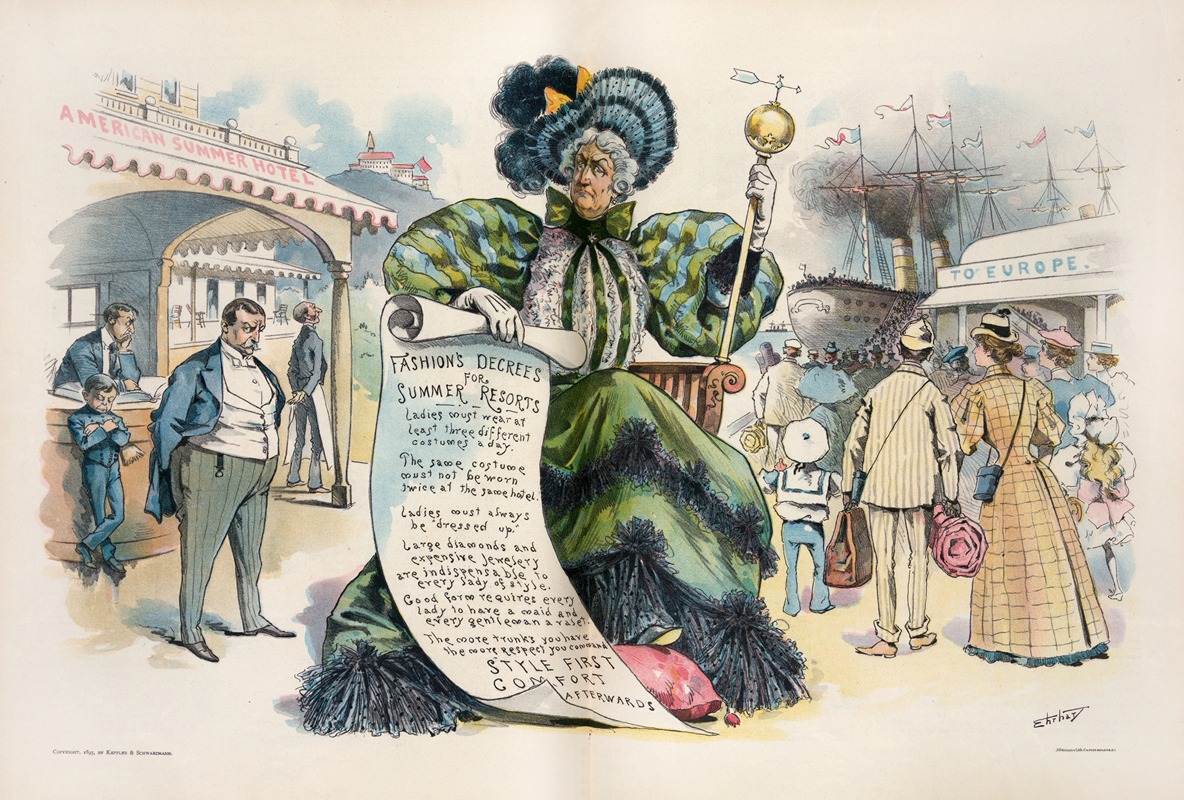 Cause and effect by Samuel Ehrhart, 1895 — digital art print download