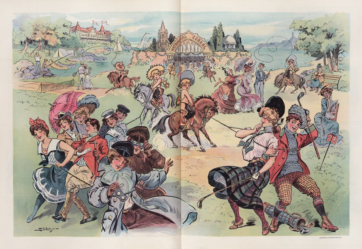 Сборище Купидонов by Самуэль Эрхарт, 1903 — digital art print download