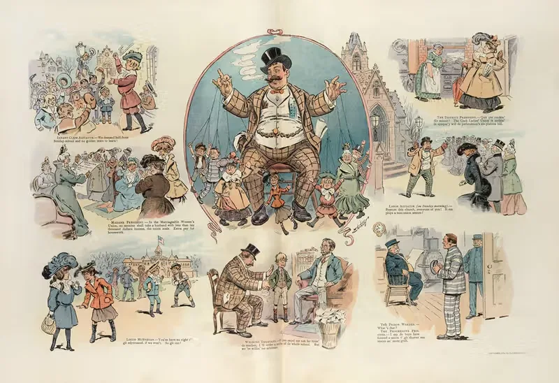 Микроб профсоюзного движения by Самуэль Эрхарт, 1903 — digital art print download