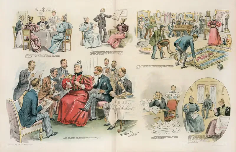 What a newspaper puff can do by Samuel Ehrhart, 1896 — digital art print download