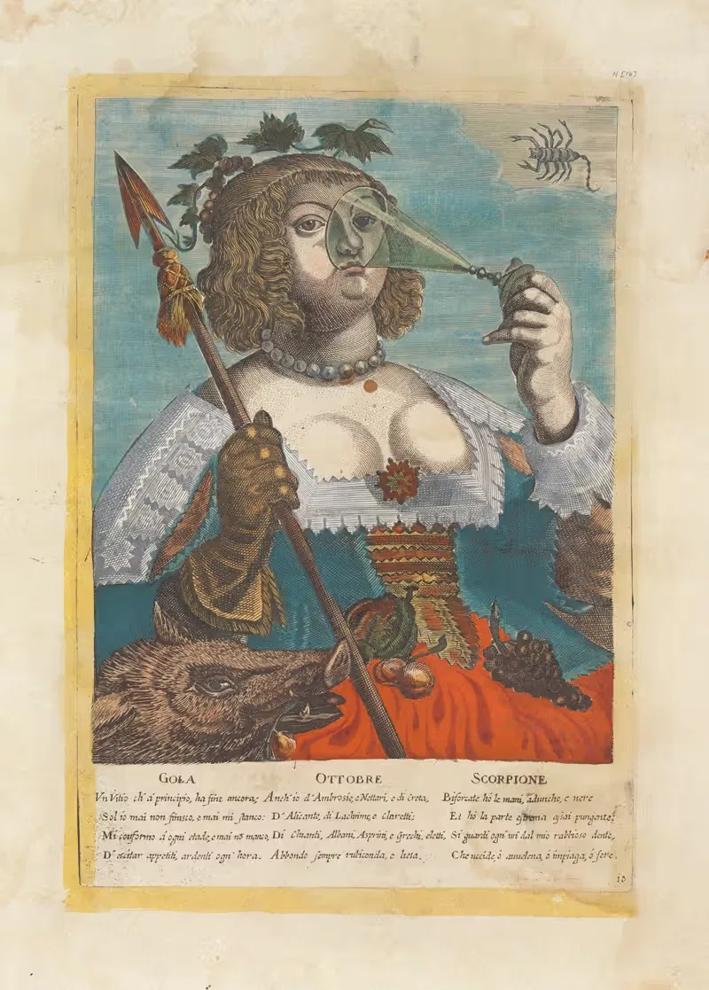 Гола – Октябрь – Скорпион by Алессандро Темини, 1600-1699 — digital art print download