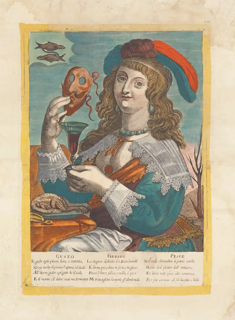 Gusto – Febraro – Pesce by Alessandro Temini, 1600-1699 — digital art print download