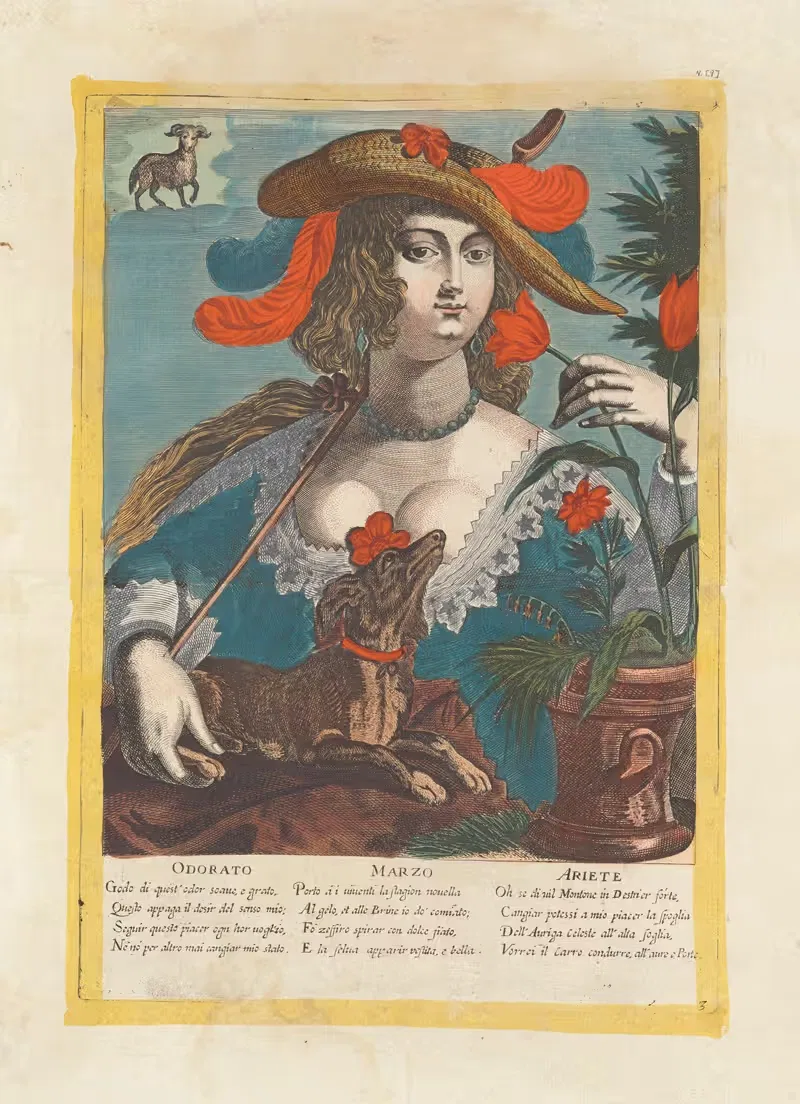 Odorato – Marzo – Ariete by Alessandro Temini, 1600-1699 — digital art print download