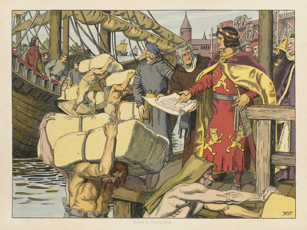 Kaiser Rotbart Pl.06 by Franz Stassen, 1913 — digital art print download