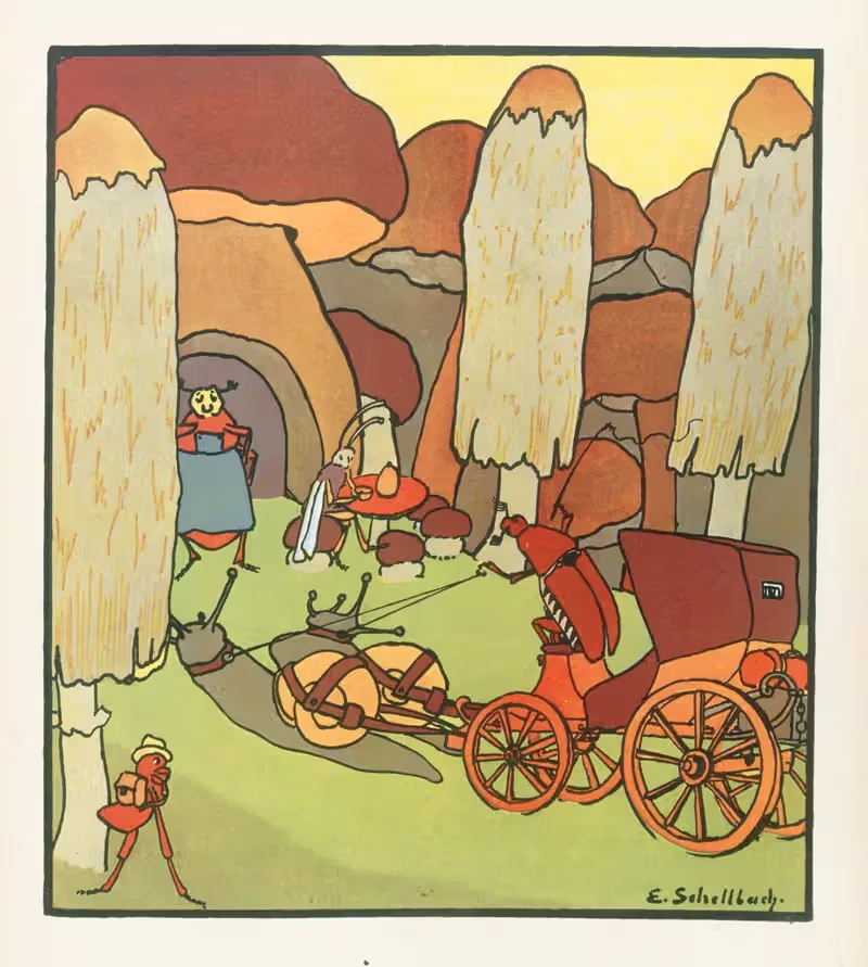 Комические совы Пл.06 by Элизабет Шеллбах, 1909 — digital art print download