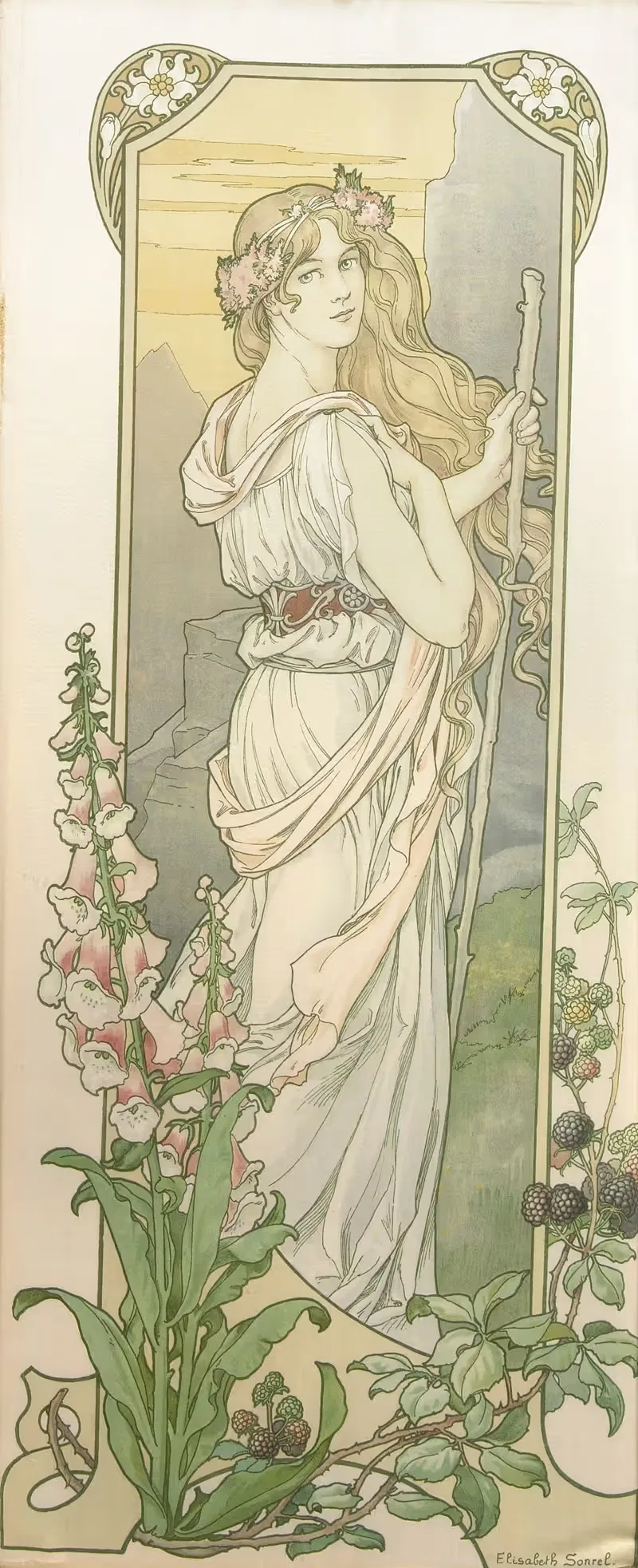 Цветок гор by Элизабет Сонрель, 1903 — digital art print download