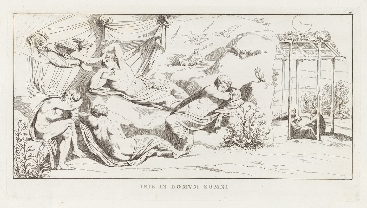 Iris in Domum Somni by Джулио Романо, 1825 — digital art print download