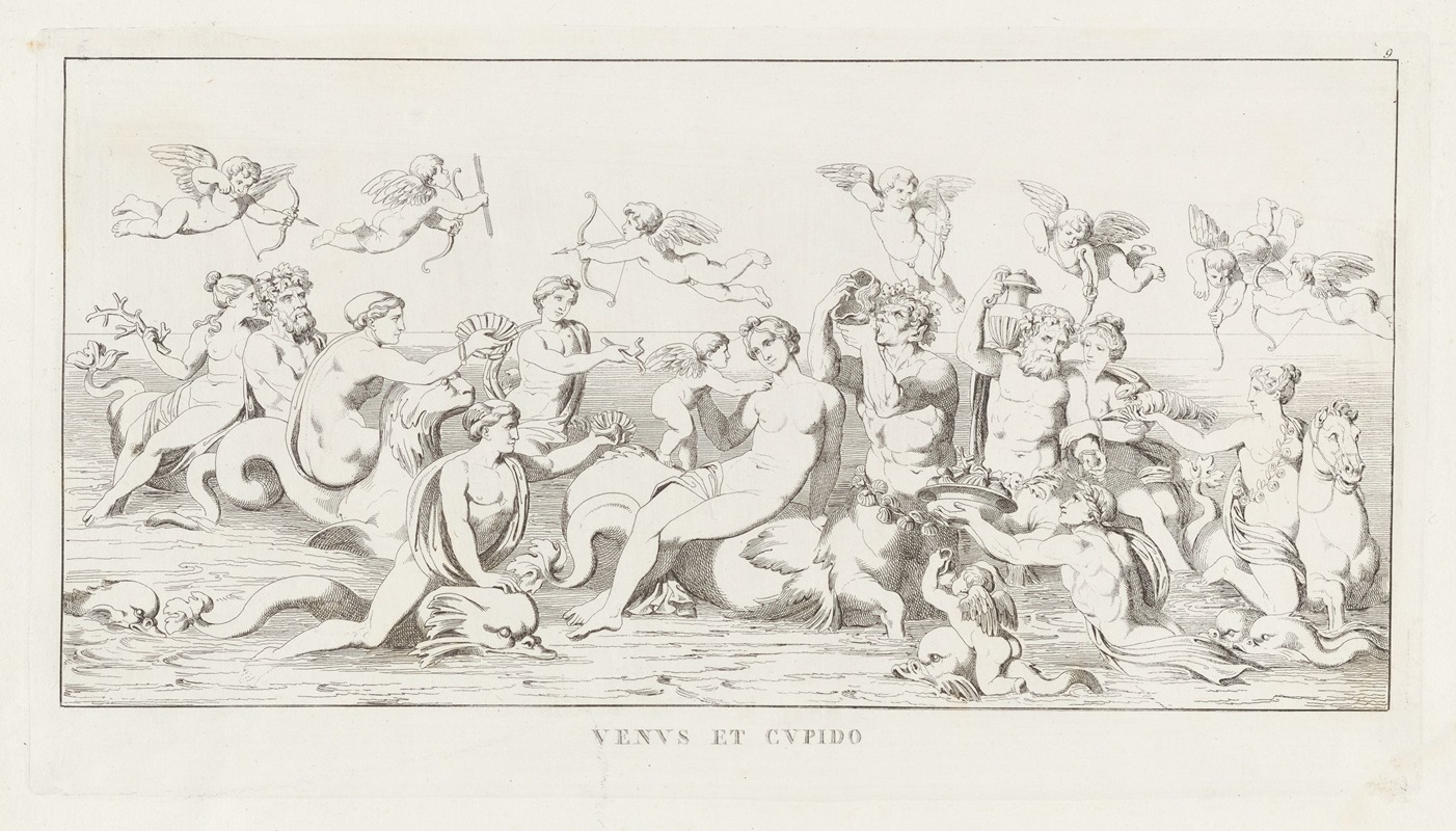 Venus et Cupido by Giulio Romano, 1825 — digital art print download