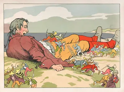 Путешествия Гулливера, пл. 1 by Ганс Шрёдер, 1911 — digital art print download