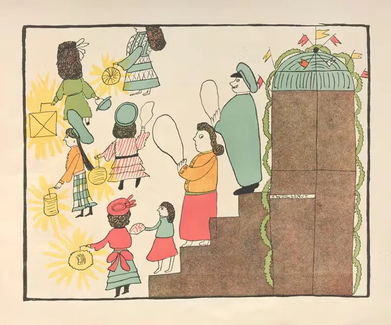Der Geburtstag Pl.10 by Heinrich Scharrelmann (Editor), 1907 — digital art print download
