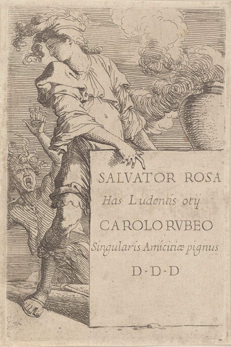 Frontispiece to the 'Figurine Series' by Сальватор Роза, 1656-1657 — digital art print download