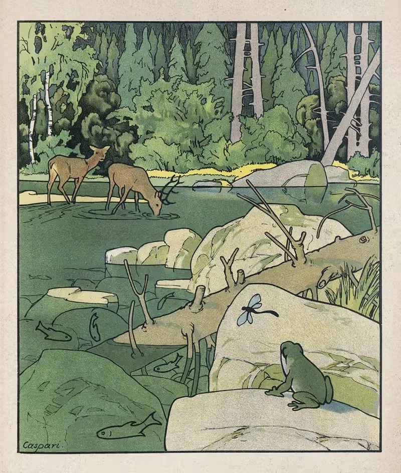 Из леса и вереска Пл.06 by Вальтер Каспари, 1909 — digital art print download