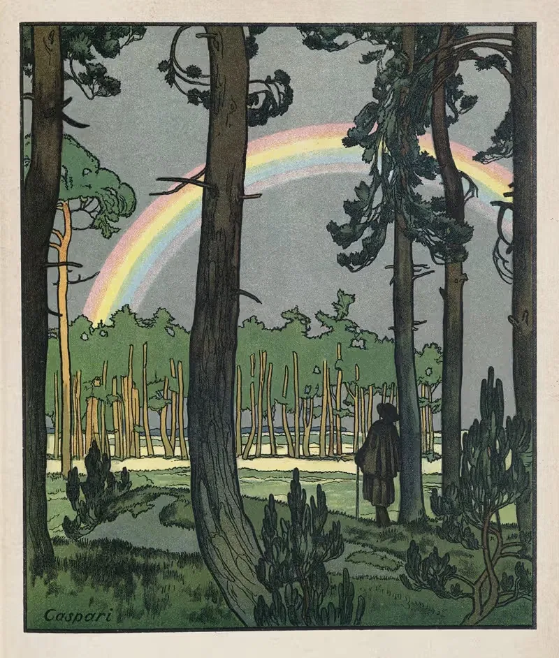 Из леса и вереска Пл.08 by Вальтер Каспари, 1909 — digital art print download
