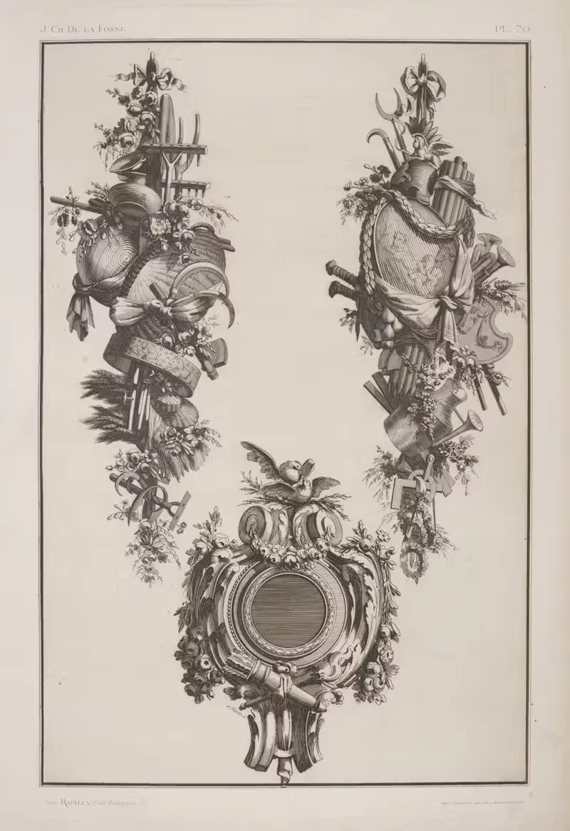 Три дизайна геральдических конструкций by Андре-Шарль Булле, 1875-1890 — digital art print download