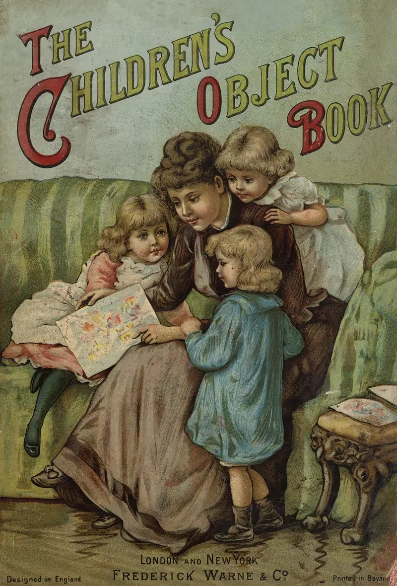 Детская книга объектов – Титульная страница by Фредерик Уорн и Ко — digital art print download