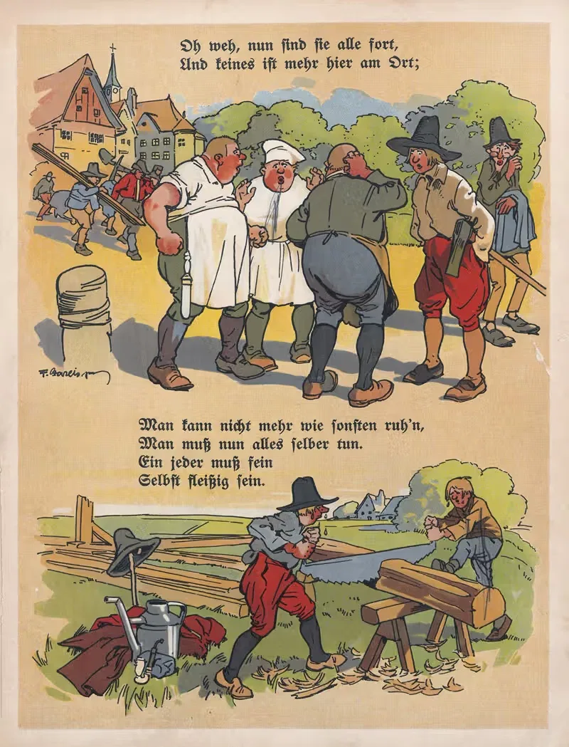 Хайнцельмännchen Пл.15 by Фриц Гарейс мл., 1912 — digital art print download