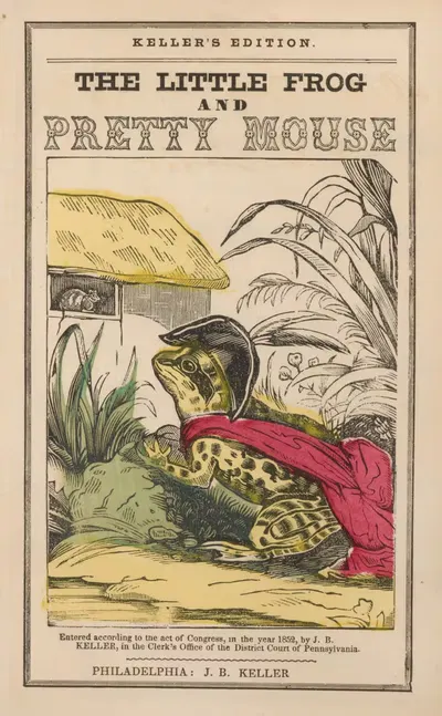 Маленькая лягушка и красивая мышь, пл. 1 by Джон Б. Келлер, 1852 — digital art print download