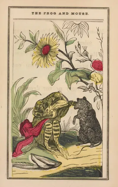 Маленькая лягушка и красивая мышь Пл.4 by Джон Б. Келлер, 1852 — digital art print download