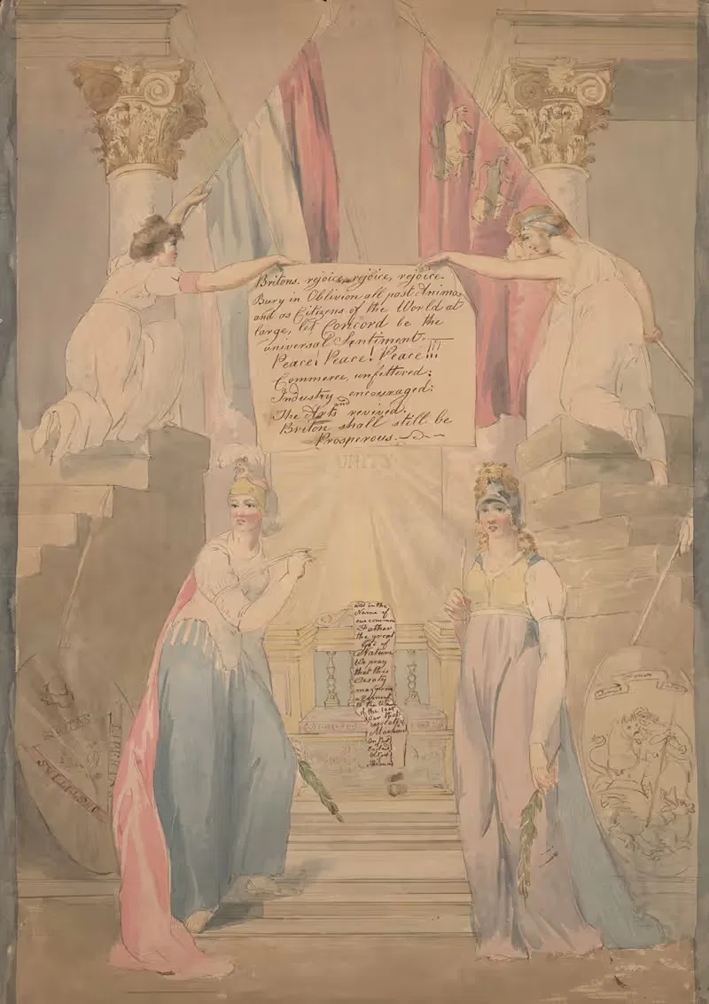 Британцы радуйтесь, радуйтесь, радуйтесь by Джон Рубенс Смит, 1814 — digital art print download
