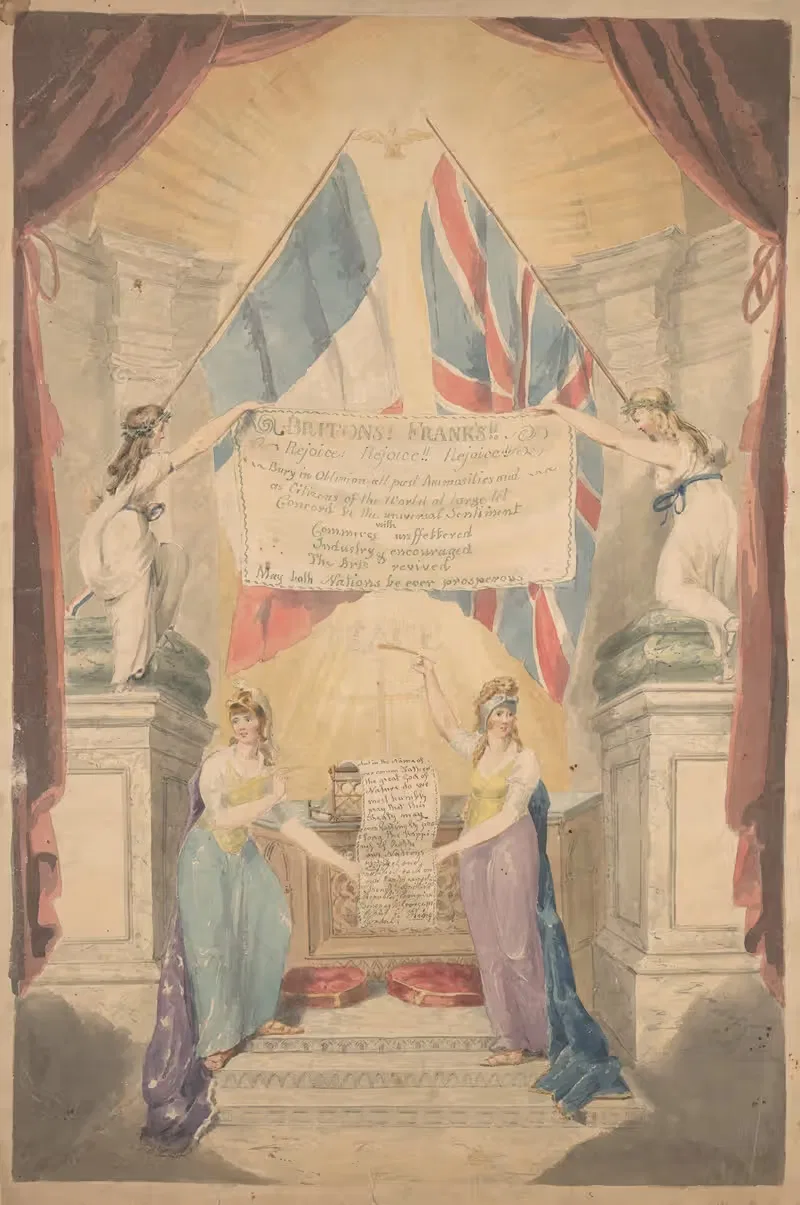 Britons! Franks!! Rejoice! Rejoice!! Rejoice! — John Rubens Smith