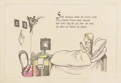Die brave Berta und die böse Lina Pl.01 by Lothar Meggendorfer, 1905 — digital art print download