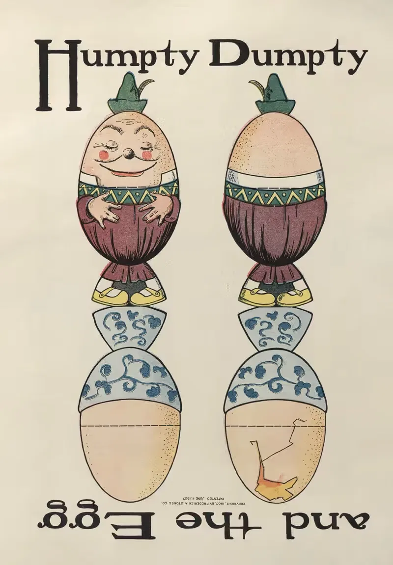 Хамти Дамти и яйцо by М.А. Глен, 1907 — digital art print download