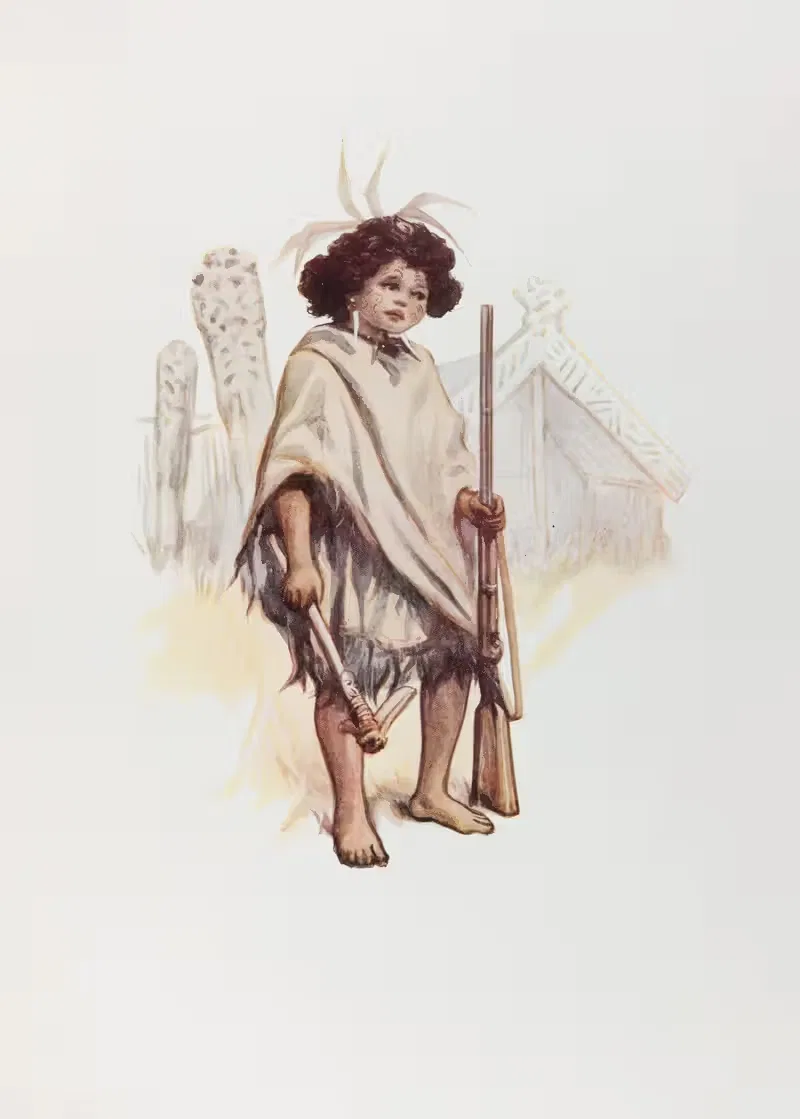 Новозеландец by А.Х. Коллинз, 1902 — digital art print download