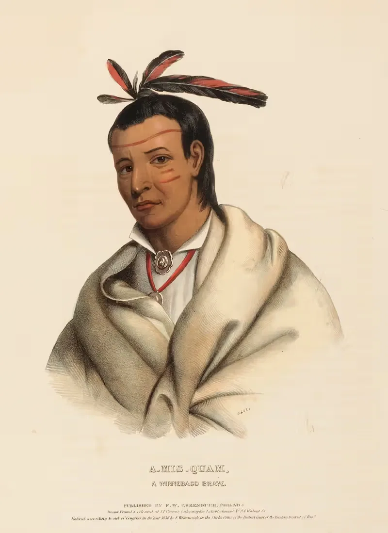 A‑Mis-Quam, A Winnebago Brave — Charles Bird King