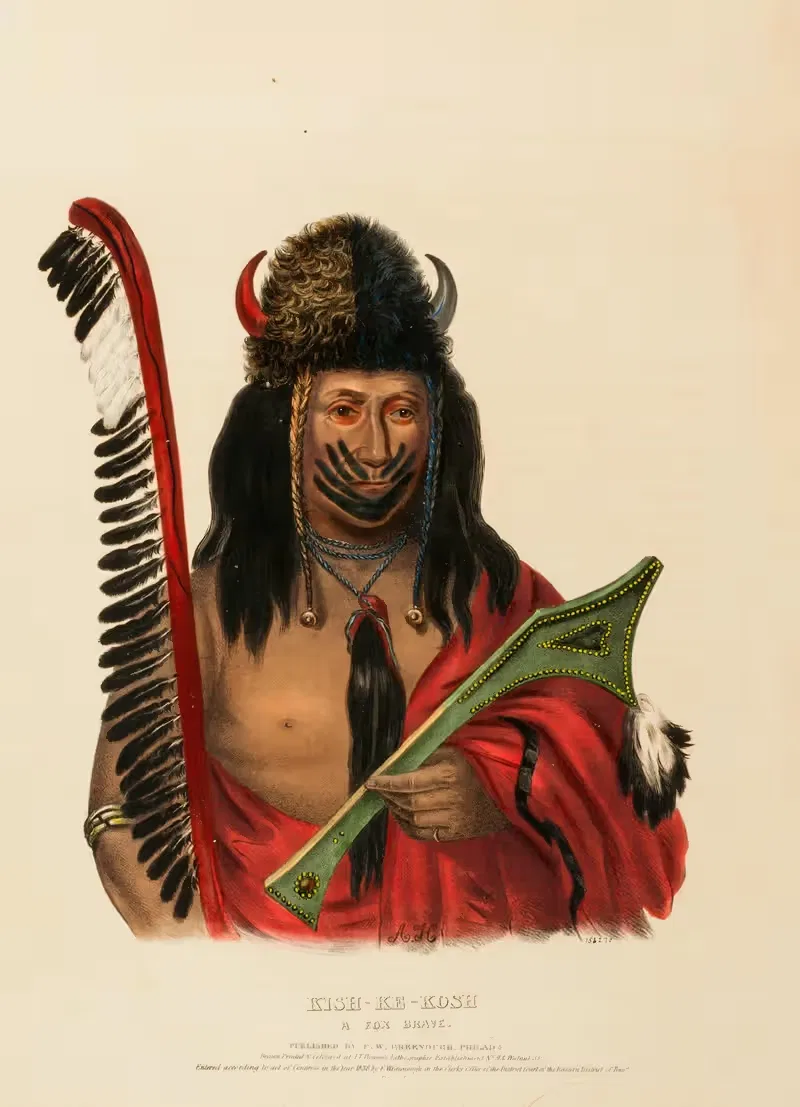 Киш-Ке-Кош. Храбрый лис by Чарльз Берд Кинг, 1838 — digital art print download
