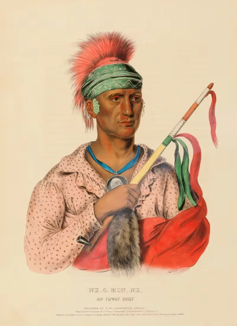 Не-О-Мон-Не, Вождь Иоваев by Чарльз Берд Кинг, 1838 — digital art print download