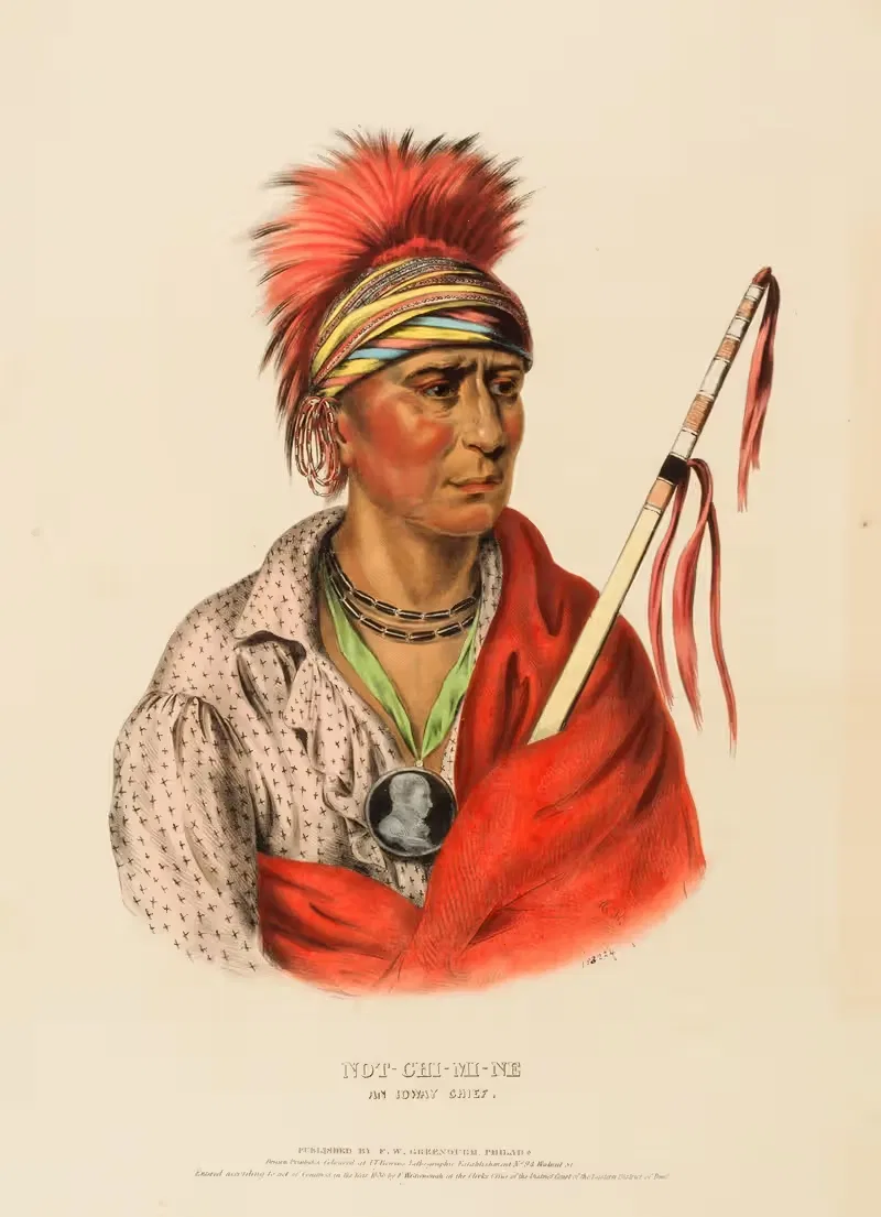 Нот-Чи-Ми-Не. Вождь Иоваев by Чарльз Берд Кинг, 1838 — digital art print download