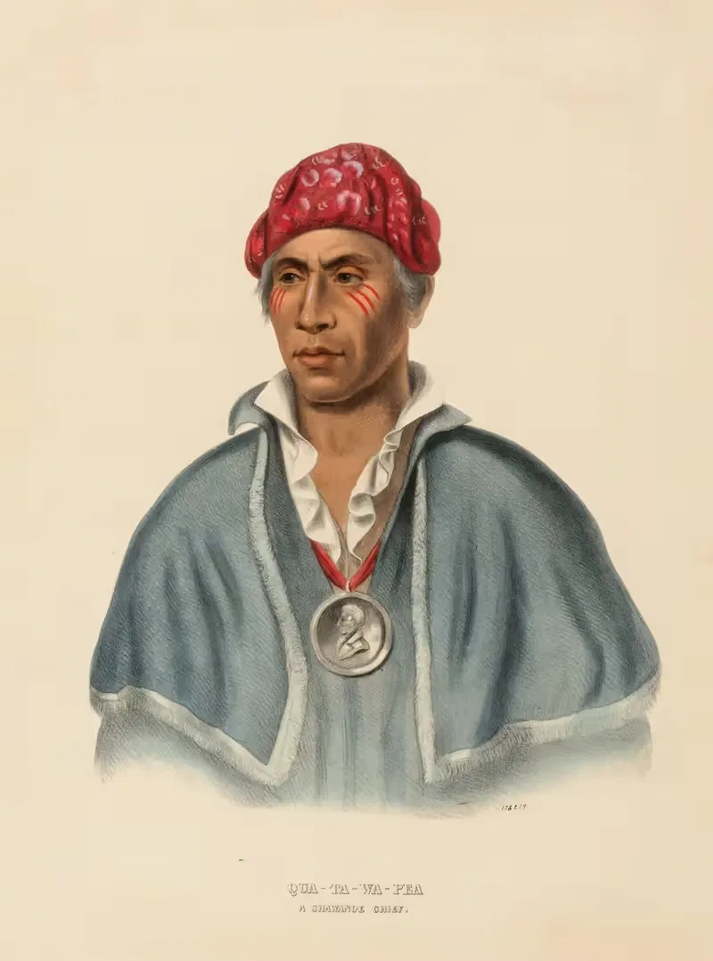 Qua-Ta-Wa-Pla. A Shawanoe Chief — Charles Bird King