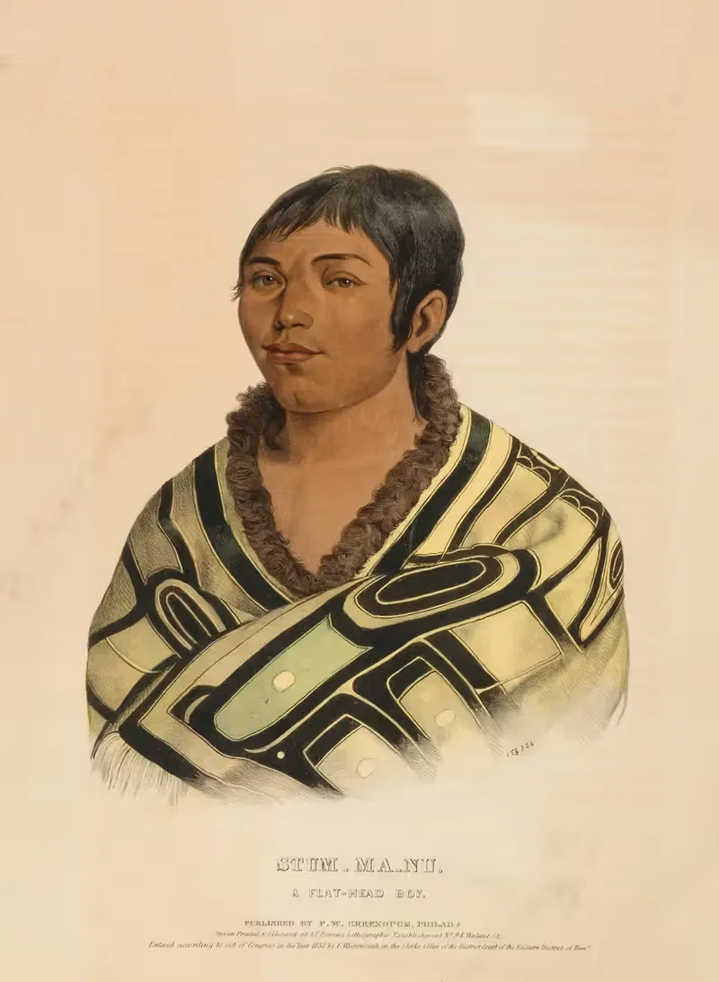 Stum-Ma-Nu, A Flat-Head Boy by Charles Bird King, 1838 — digital art print download