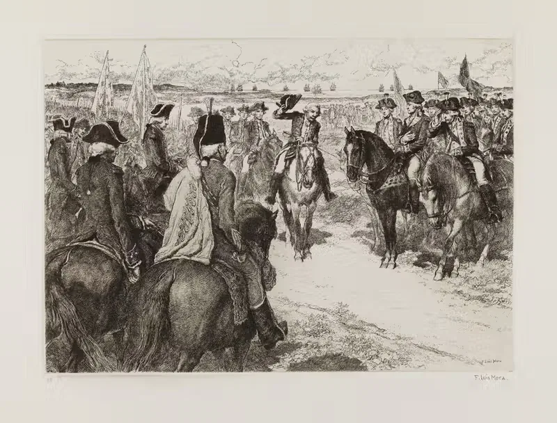 Капитуляция Корнуоллиса by Ф. Луис Мора, 1932 — digital art print download
