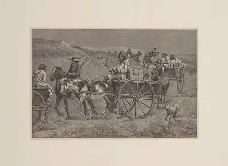 Меховой поезд из далекого севера by Фредерик Ремингтон, 1888 — digital art print download