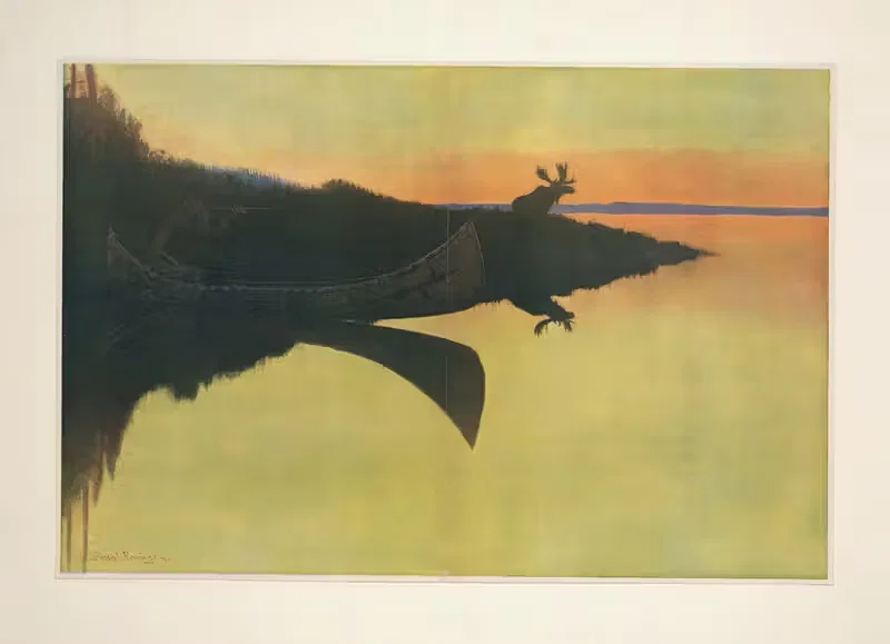 Идём на зов by Фредерик Ремингтон, 1905 — digital art print download
