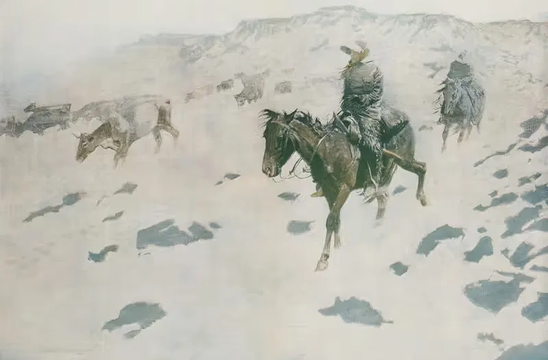 Плывя перед бурей by Фредерик Ремингтон, 1904 — digital art print download