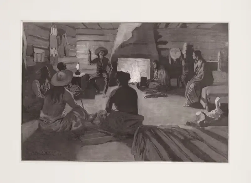 Факт или вымысел by Фредерик Ремингтон, 1902 — digital art print download