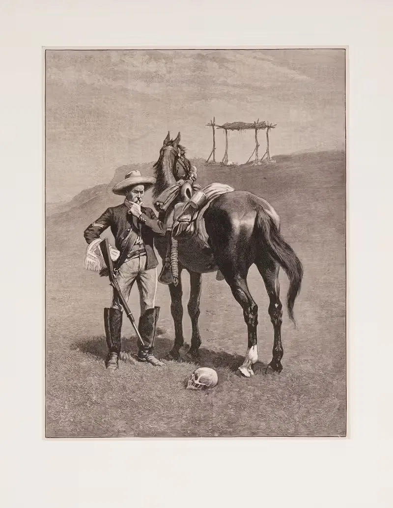Тенатопсис пограничного солдата by Фредерик Ремингтон, 1889 — digital art print download
