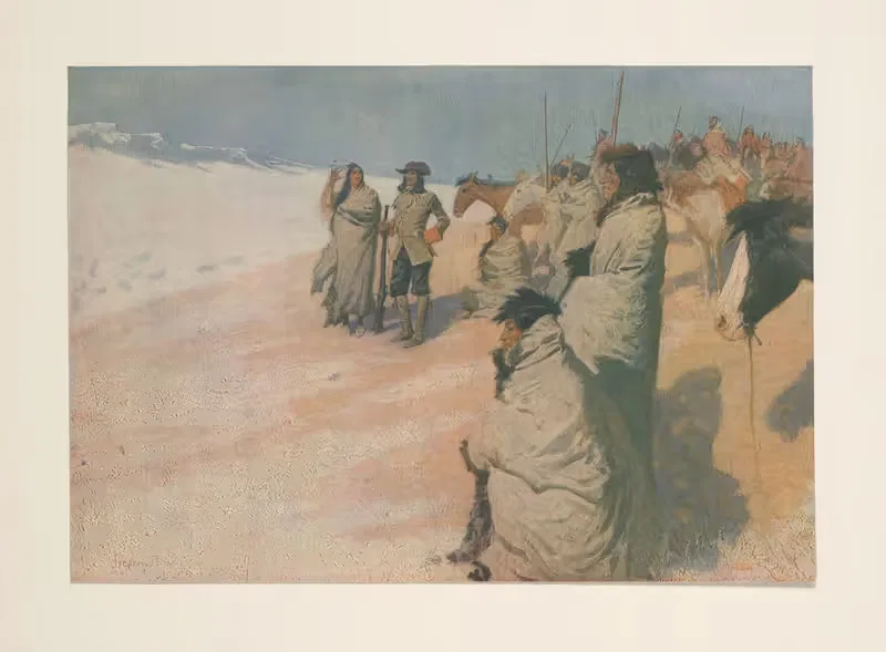 Великие исследователи. IV–Ла Верендри by Фредерик Ремингтон, 1906 — digital art print download