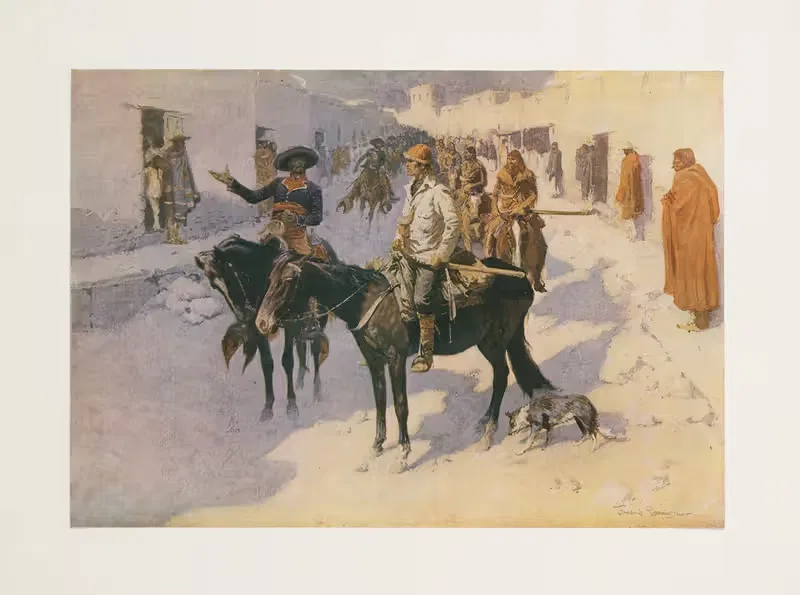 Великие исследователи. IX–Зебулон Пайк by Фредерик Ремингтон, 1906 — digital art print download